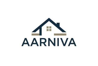 Aarniva logo with house photo 