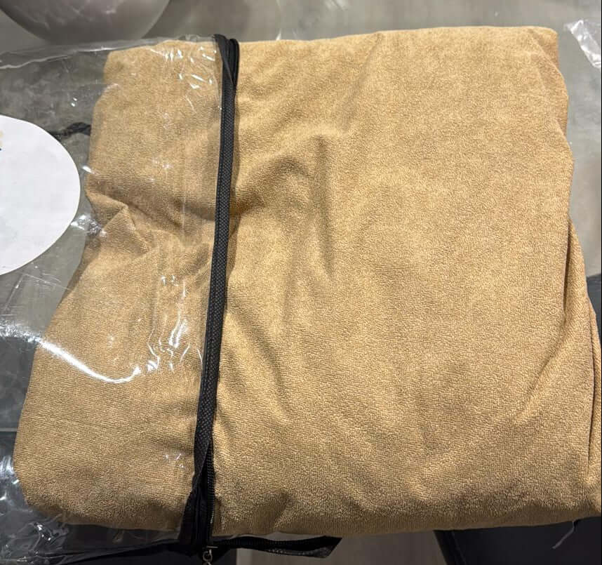 Aarniva Waterproof Terry Mattress Protector packed in clear plastic, showcasing its soft and breathable terry fabric.