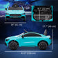 Qaba Mercedes-Benz AMG Licensed 12V Ride on Car, Kids Electric Car with Remote Control, Spring Suspension, LED Lights, Red