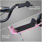 HOMCOM Kids Scooter Street Bike Bicycle for Teens Ride on Toy w/ 12'' Tire for 5-12 Year Old Pink