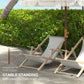 Outsunny 6.2' Beach Umbrella for Travel, Vent, Ruffles, Carry Bag, Portable Outdoor Umbrella for Garden, Light Green