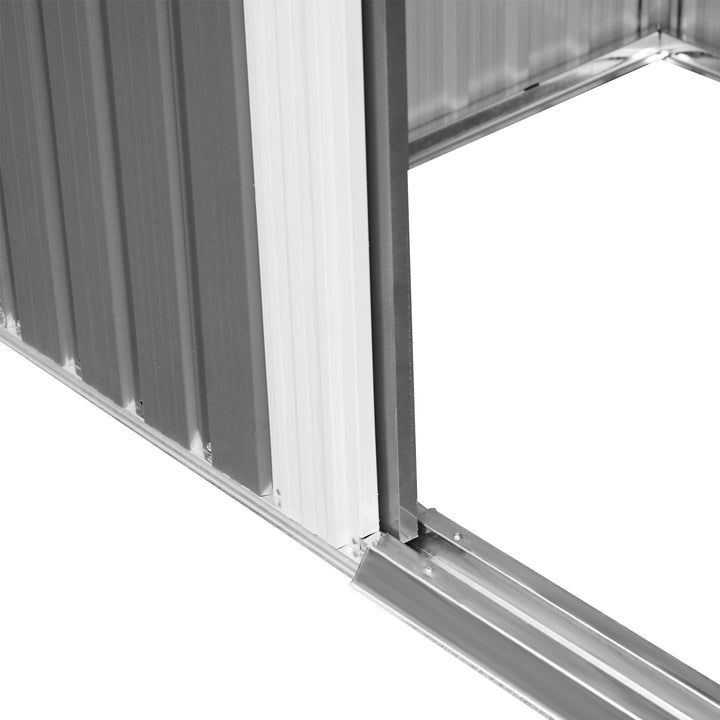 Outsunny 6' x 8.5' Outdoor Metal Garden Shed Utility Tool Storage Steel Backyard House, Dark Green