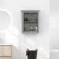 kleankin Over Toilet Storage Cabinet, Bathroom Wall Cabinet with Adjustable Shelf for Living Room and Entryway, White