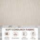 HOMCOM Three Seater Sofa, Fabric 3 Seater Couch with Spring Cushion and Cup Holders for Living Room, Bedroom, Cream White