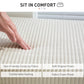 HOMCOM 44 Inches Ottoman with Storage, Lid, Legs, Corduroy End of Bed Bench for Living Room, Bedroom, Entryway, Beige