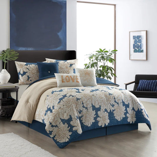 Wealthy Microfiber 7 Piece Comforter Set