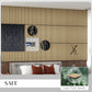 HOMCOM 24"x24" Wood Panels for Wall, 4 Pack Acoustic Panels, Sound Absorbing Slat Wall For Interior Wall Decor, Home, Grey