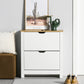 HOMCOM Shoe Storage Cabinet with 2 Flip Drawers and Adjustable Shelves for 6-12 Pairs of Shoes, White
