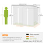 Outsunny 7'x 4' Metal Patio Storage Shed Garden Lockable Shed Tool Utility Storage Unit, Light Green