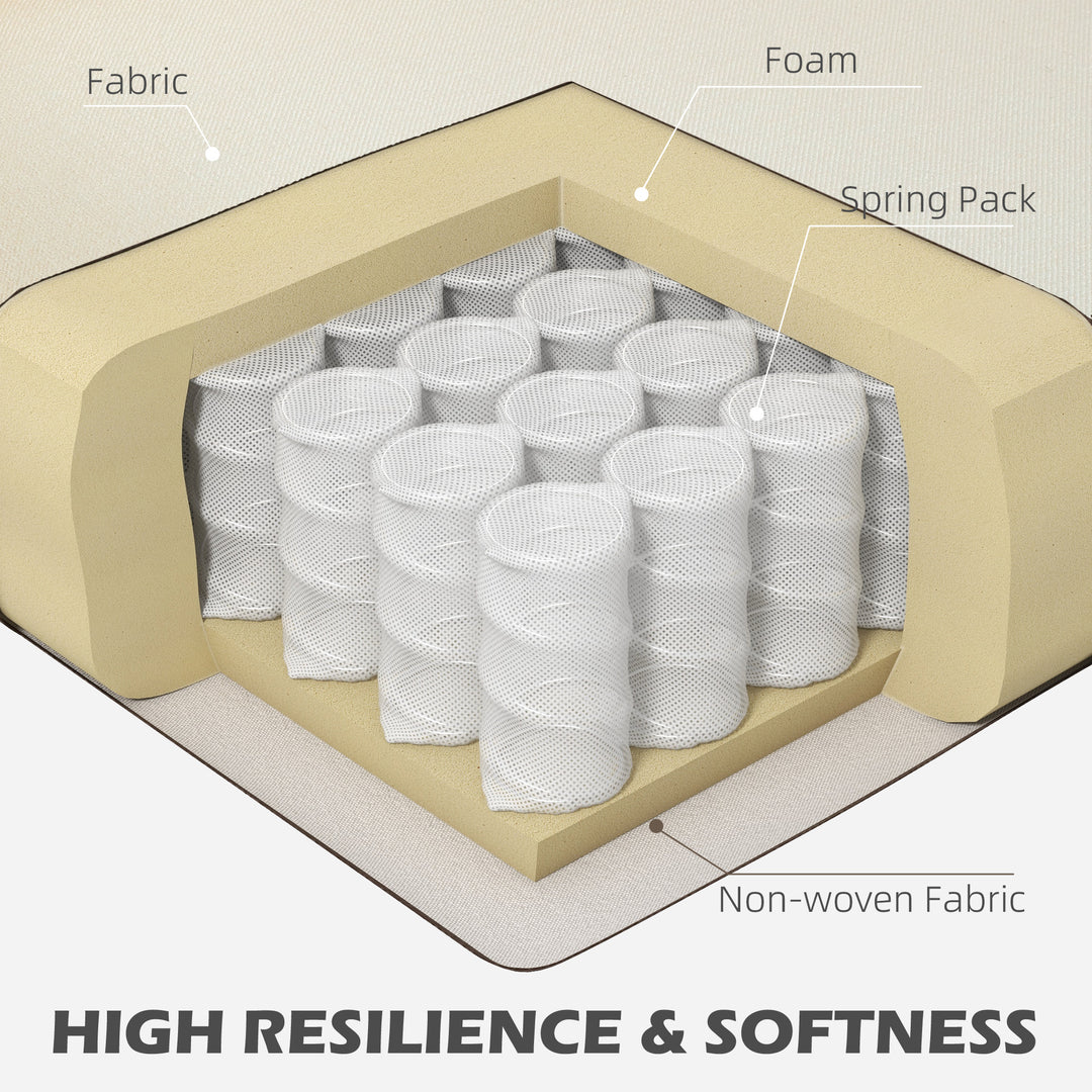 HOMCOM L-Shape Sofa, Modern Sectional Couch with Changeable Chaise Lounge, Pillows and Wooden Legs for Living Room, Dark Grey