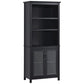 HOMCOM Multifunctional Storage Cabinet Bookcase with Adjustable Shelves Display Rack for Study, Kitchen, Living Room, White