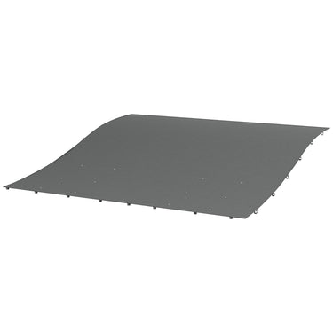 Pergola Canopy Replacement, Pergola Shade Cover for 10' x 10' Pergola (Outsunny 84C-038 Series), Dark Grey