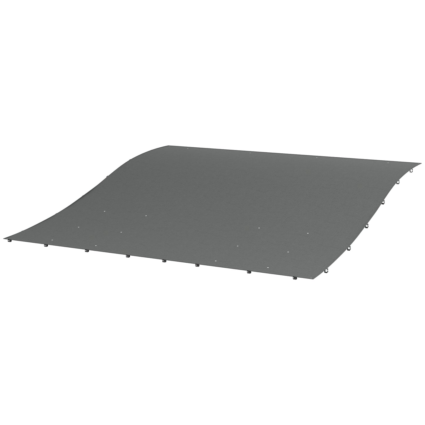 Pergola Canopy Replacement, Pergola Shade Cover for 10' x 10' Pergola (Outsunny 84C-038 Series), Dark Grey