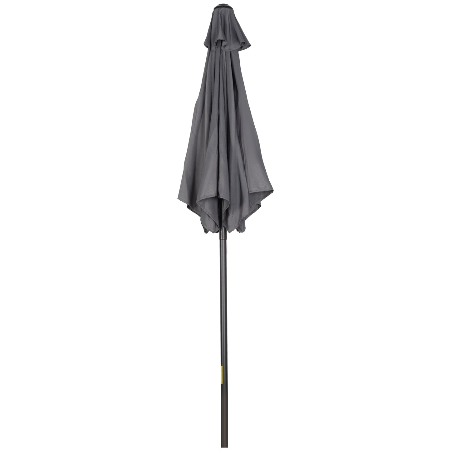 Outsunny 6.6FT Patio Umbrella, Outdoor Parasol with 6 Solid Ribs, Green