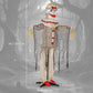 Outsunny 68" Life Size Halloween Animated Pumpkin Clown with Glowing LED Eyes, Battery Operated, Indoor Party Props