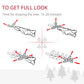 HOMCOM 6FT Indoor Christmas Tree Artificial Decoration Xmas Gift with Metal Stand 375 Tips