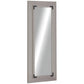 HOMCOM 59" x 23.5" Full Length Mirror, Farmhouse Wall Mount and Leaner Floor Mirror, Vertical and Horizontal for Bedroom, Dark Brown