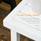 Outsunny Outdoor Side Table, Patio End Table with Umbrella Hole, Small Coffee Table with Steel Frame for Balcony, Black