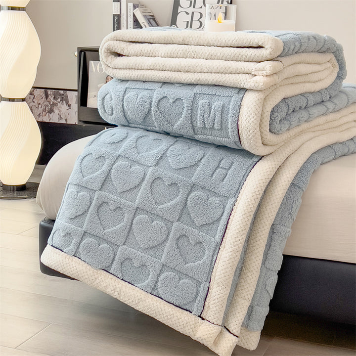 New Love Taffu Multifunctional Blanket Single or Double-Sided with Solid Color for Scene Setting