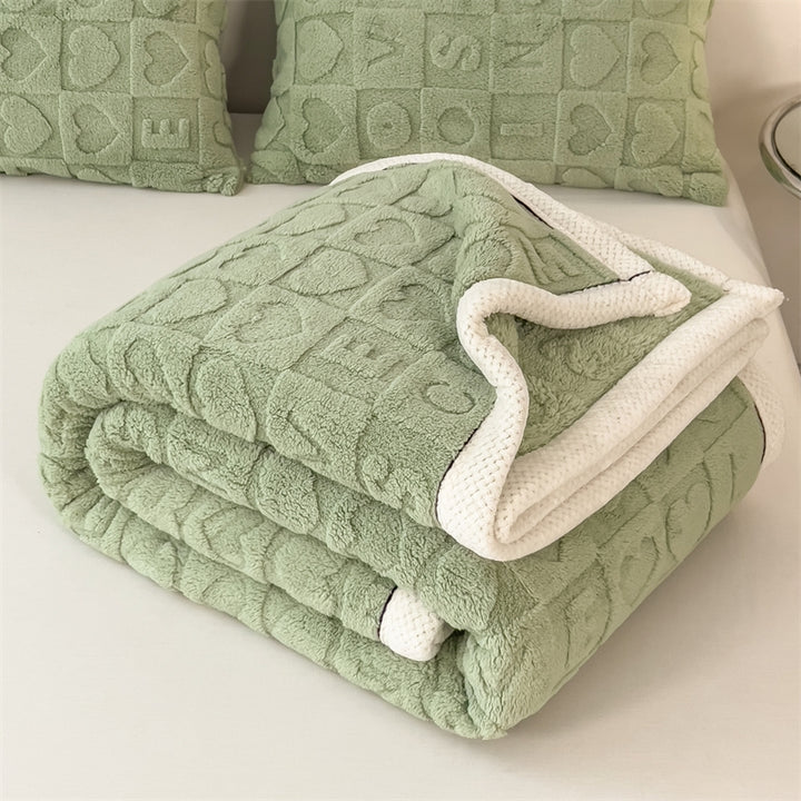 New Love Taffu Multifunctional Blanket Single or Double-Sided with Solid Color for Scene Setting