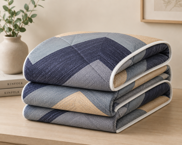 Aarniva Breathable Polyester Comforter Set | King/Queen | 250 GSM | Ultra-Soft & Cozy | Design Patterns | Includes 2 Pillow Covers