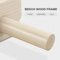 Soozier Push up Handles, Wooden Parallettes Bars with Non-Slip Base, Calisthenics Equipment for Home, Gym, Fitness, Exercise, Natural Wood