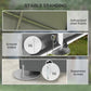 Outsunny 4 x 6ft Outdoor Storage Shed Tent, Portable Shed with Roll-up Door for Motorcycle, Bike, Garden Tools