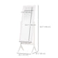 HOMCOM Full Length Mirror, Free Standing Full Body Mirror with Rectangular Frame, Adjustable Angle for Dressing Room, Bedroom, Living Room, Dark Brown