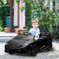 Qaba 12V Lamborghini Huracan Licensed Kids Electric Car with Remote Control, Spring Suspension, Transport Wheels, Yellow