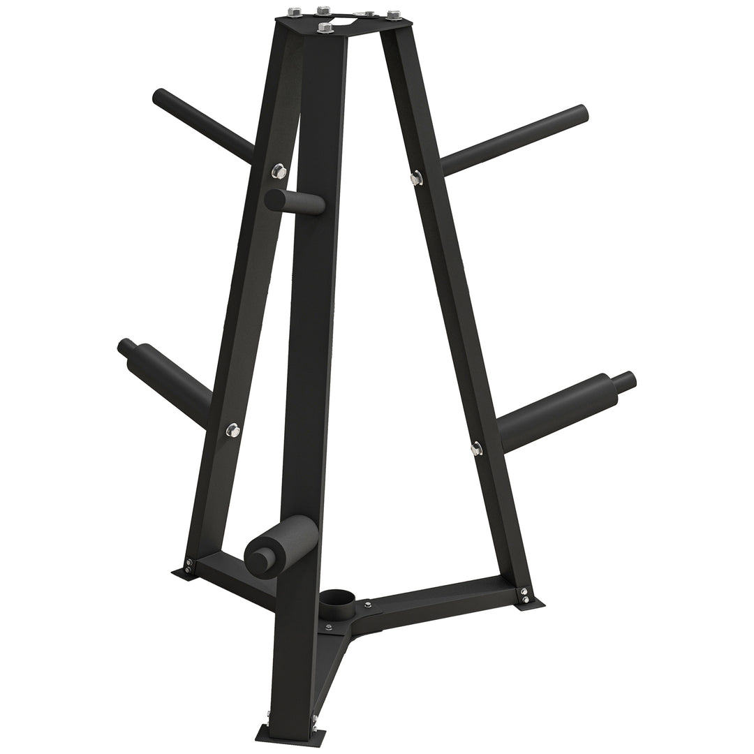 Soozier Weight Rack for 1-Inch or 2-Inch Weight Plates, 660LBS Capacity Weight Plate Rack for Home Gym Storage