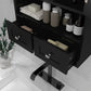 kleankin Bathroom Wall Cabinet, Medicine Cabinet, Over Toilet Storage Cabinet with Shelf and Drawers for Hallway, Living Room, White