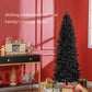 HOMCOM 4FT Artificial Christmas Tree Holiday Xmas Holiday Pencil Tree Decoration with Automatic Open for Home Party, Pink