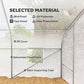 Outsunny 20x10x7ft Walk-in Steeple Greenhouse Outdoor Backyard Plant Seed Growth Tunnel Shed Warm House with 2 Anchor Way White