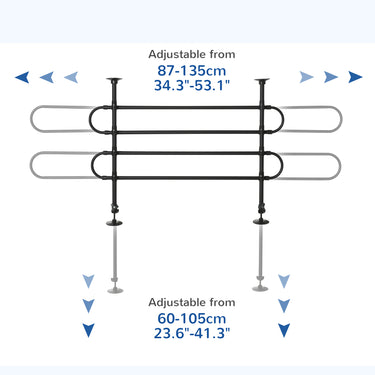 PawHut Adjustable Pet Car Barrier for SUVs, Vehicles, Vans, Back Seat Dog Fence Guard for Safety Car Travel, Black