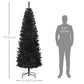 HOMCOM 4FT Artificial Christmas Tree Holiday Xmas Holiday Pencil Tree Decoration with Automatic Open for Home Party, Pink