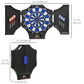 Soozier Electronic Dartboard Set with 31 Games and 285 Programs for 8 Players, Soft Tip Dart Board Set with Cabinet, 6 Darts and 6 Spare Tips, LCD Display