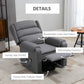 HOMCOM Lift Chair for Elderly, Power Chair Recliner with Footrest, Remote Control, Side Pockets for Living Room, Grey