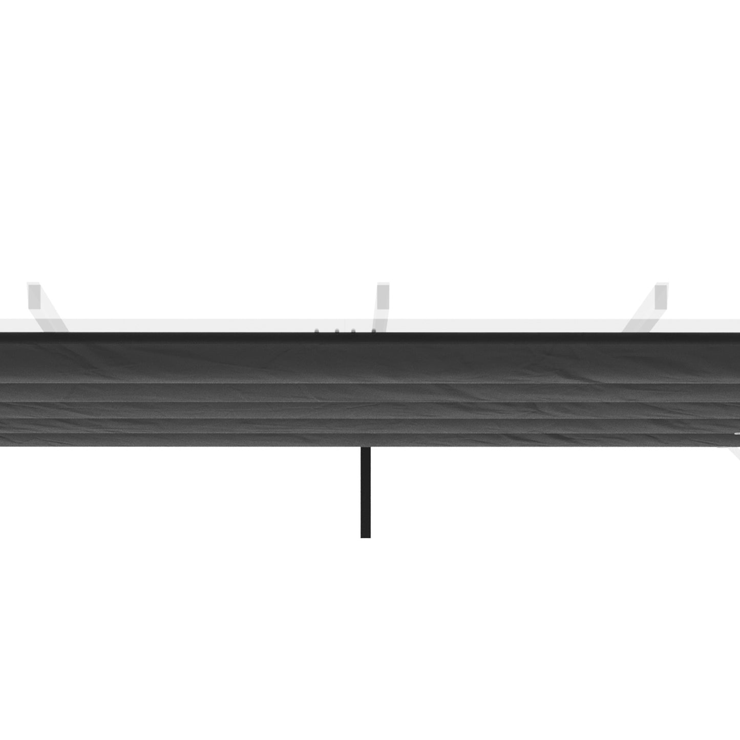 Outsunny Retractable Replacement Pergola Canopy for 10' x 10' Pergola, Pergola Cover Replacement, Cream White