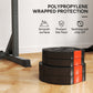 Soozier 1-Inch Weight Plates, Barbell Weights Set for Weightlifting and Strength Training, 2 x 22lbs + 2 x 11lbs