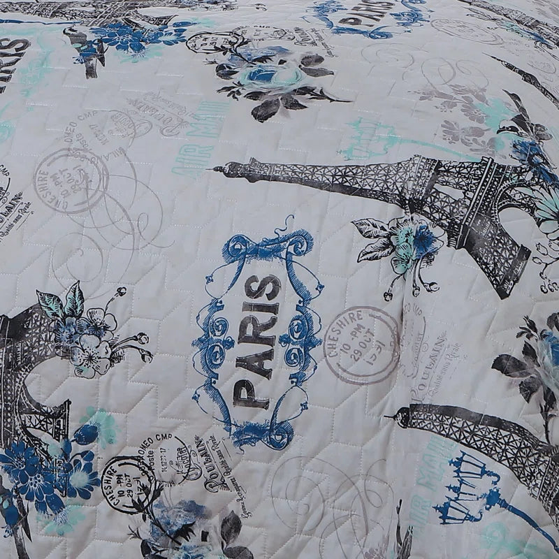 Traditional Jersey Knit Geometric Shapes Comforter Set