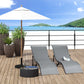 Outsunny Pool Chaise Lounge Chairs Set of 2, S-shaped Foldable Outdoor Chaise Lounge Chair Reclining for Patio Beach Garden With 264lbs Weight Capacity, Black