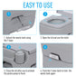 Outsunny Portable Toilet for Adults, Travel Toilet with 2 Detachable Tanks, Camping Toilet for Trips, 5.3 Gallon (20L), Grey