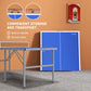 Soozier Portable Ping Pong Table Set, Table Tennis Table w/ Net, 2 Paddles, 3 Balls for Outdoor and Indoor, Easy Assembly, Blue