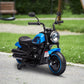Aosom 6V Kids Motorcycle with Training Wheels, Foot Pedal, Headlight, Music, Forward/Reverse, Single-Button Start, Red