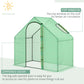 Outsunny 6 x 3.3 x 5.5ft Walk-in Garden Greenhouse with Door & Top Window, Portable Mini Greenhouse for Plants Flowers Herbs Tomatoes, Outdoor Hot House Growing Tent with Steel Frame & PE Cover