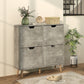HOMCOM Shoe Storage Cabinet with 4 Flip Drawers and Adjustable Shelf, Shoe Cabinet for 8-16 Pairs of Shoes, Natural