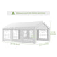 Wedding Tent with Sidewalls - Heavy Duty Party Tent, White