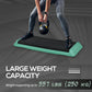 Soozier 43" Adjustable Aerobic Platform Stepper 3 Level with Risers 4â€� 6â€� 8â€� Cardio Fitness Trainer Workout Step Home Gym Exercise, Black Purple