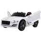 Aosom 12V Ride On Car Licensed Bentley Battery Powered Electric Vehicles w/ Parent Remote Control, 2 Speed - Black