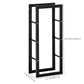 HOMCOM Firewood Rack Outdoor, Log Holder Fireplace Storage Rack with Handles and 220 lbs. Weight Capacity, 23.6" x 9.8" x 39.4", Black
